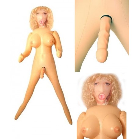 BAMBOLA GONFIABILE REALISTICA PER DONNA E UOMO SEX TRANS SEXUAL DOLL