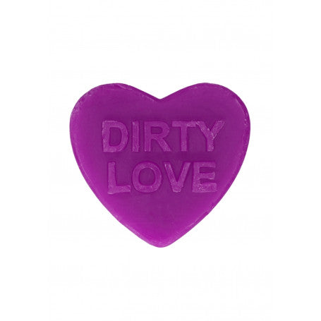 SAPONE A CUORE HEART SOAP - DIRTY LOVE - LAVENDER SCENTED